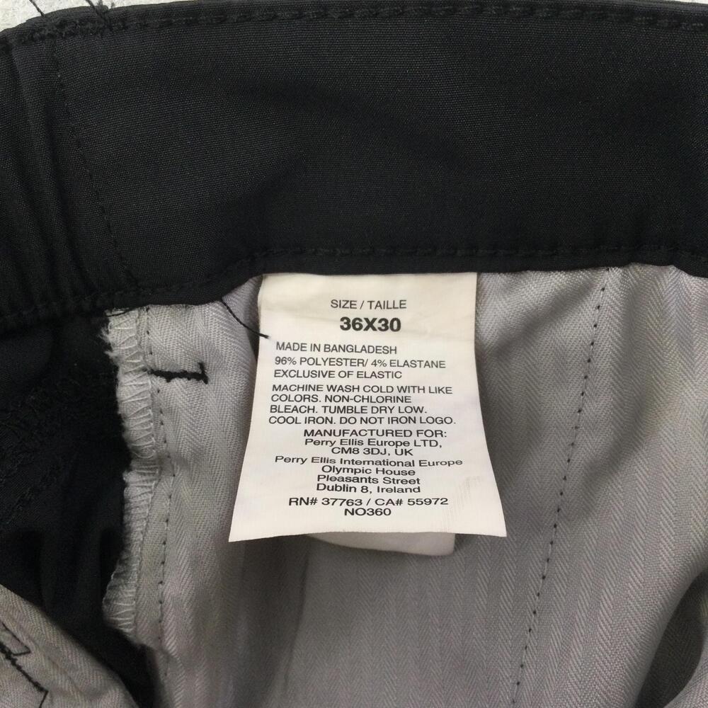 Callaway Pants Mens 36x30 Black Golf Khakis Stretch Elastic Waist Lightweight - Picture 7 of 12